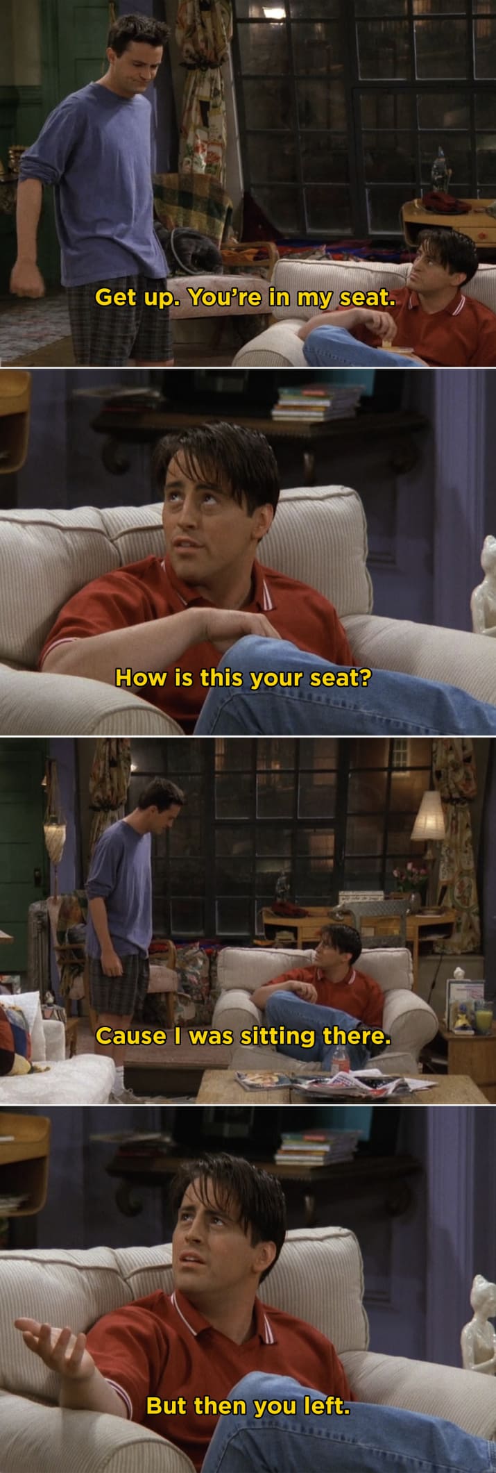 When Joey and Chandler made such a big deal