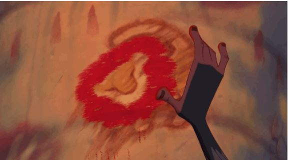 And Rafiki’s model finger painting