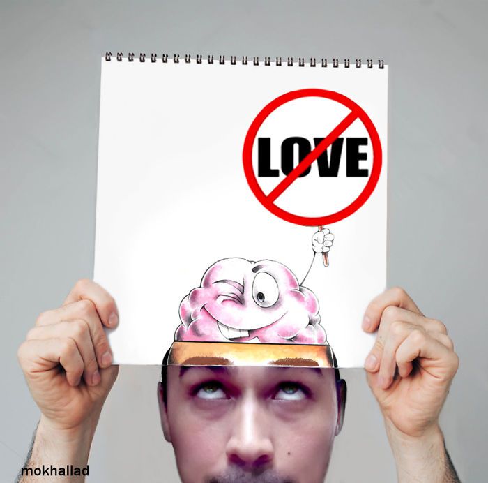 He doesn't have love on his mind