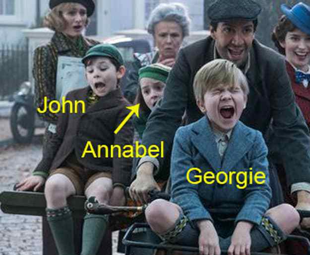 The picture includes the nest generation of Banks kids