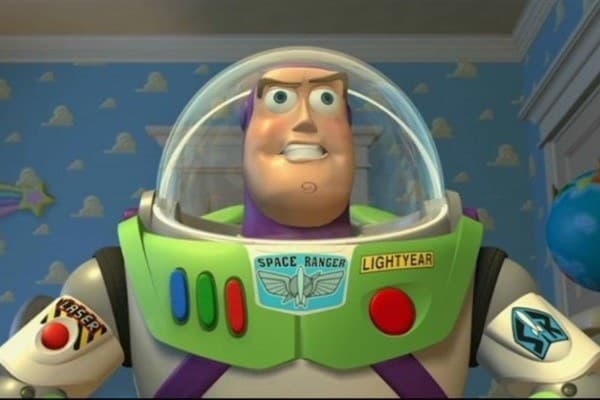 The Fact That Buzz Acts Like a Toy
