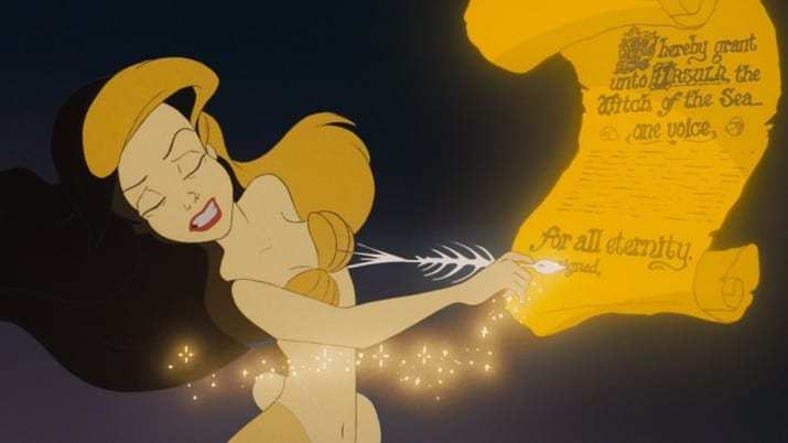 And Ariel didn't even read the contract written by and evil witch