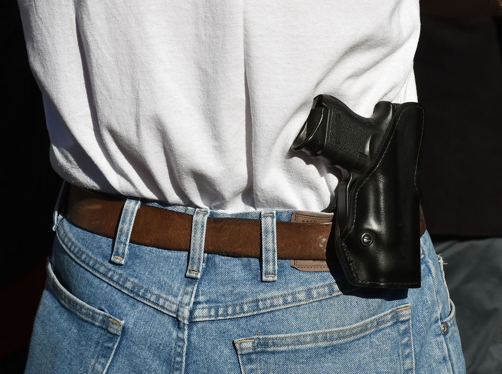 You can't carry a firearm