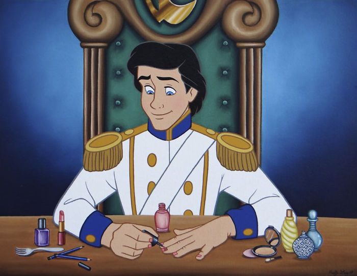 His manicure was getting chipped