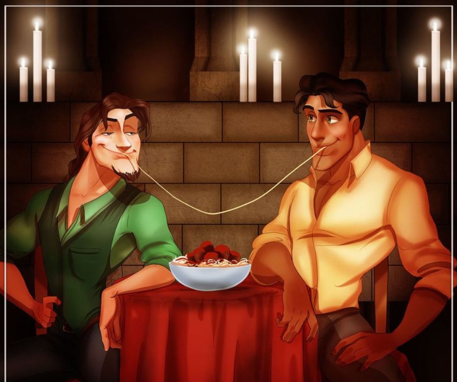 Flynn Rider and Naveen