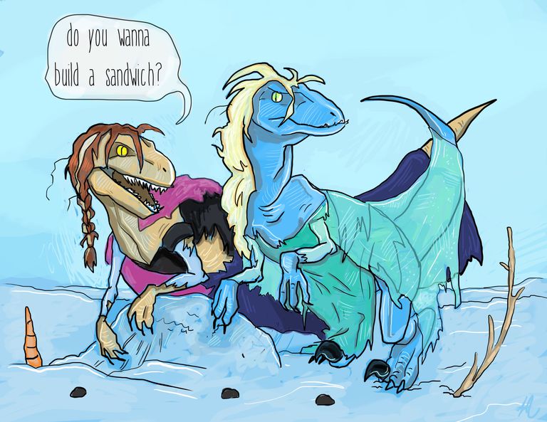 Queen Elsa and Anna