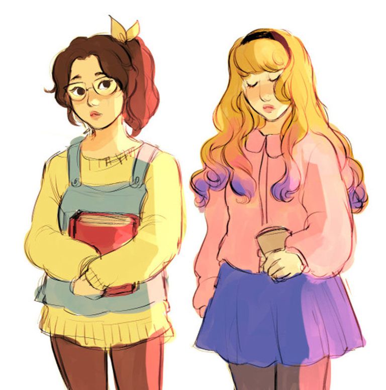 Belle and Aurora from Beauty and the Beast and Sleeping Beauty
