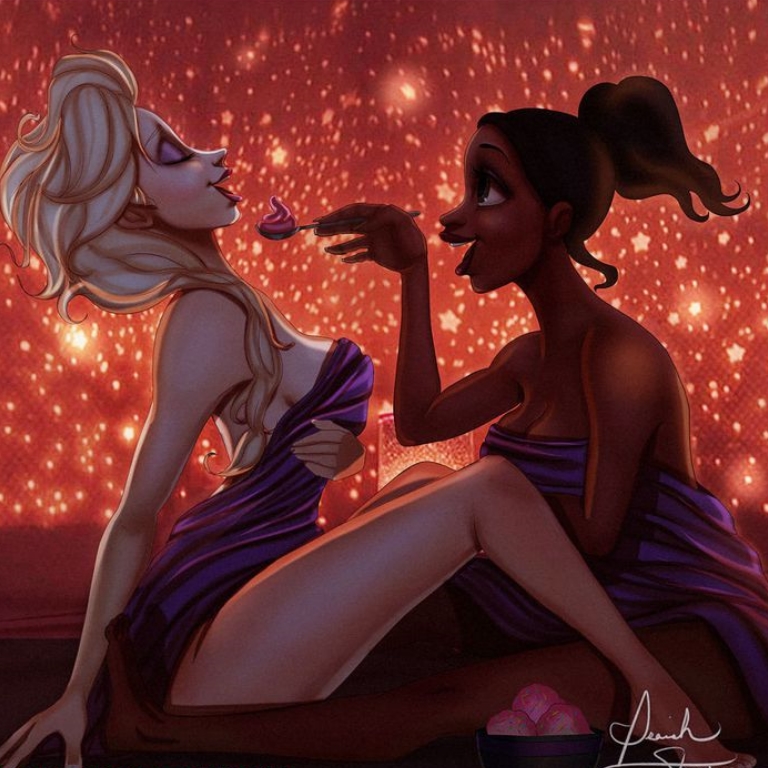 Tiana and Elsa