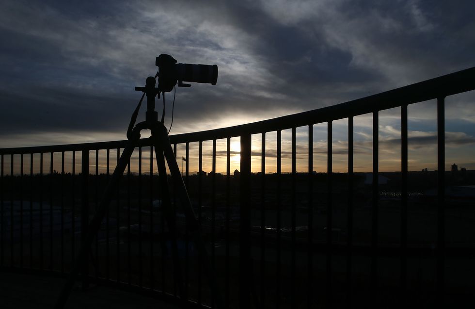 You can't bring a large tripod either