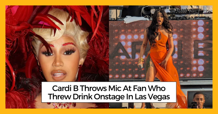 Cardi B Throws Mic At Fan Who Threw Drink Onstage In Las Vegas