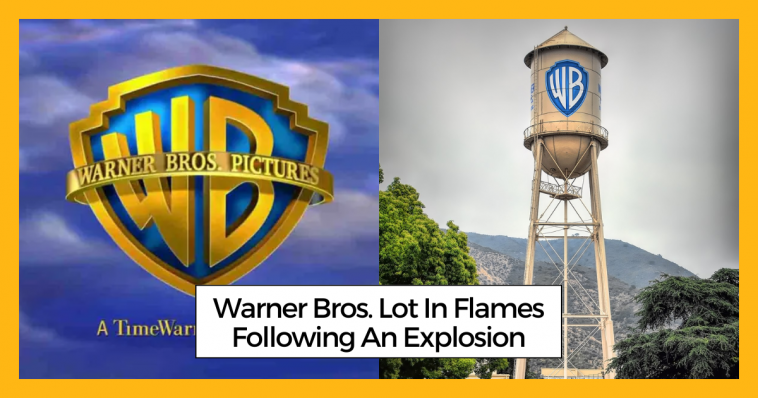 Warner Bros. Lot In Flames Following An Explosion