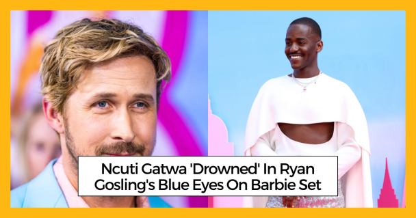 Ncuti Gatwa 'Drowned' In Ryan Gosling's Blue Eyes On Barbie Set