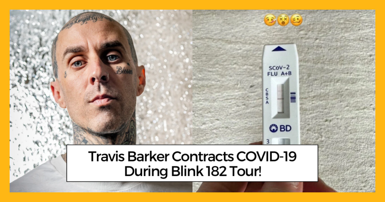 Travis Barker Contracts COVID-19 During Blink 182 Tour!